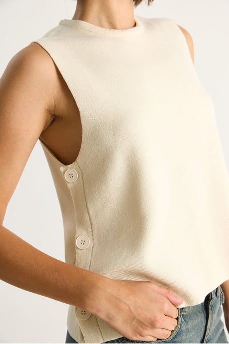 Knoop Gedetailleerde Brei Blouse - Image 5