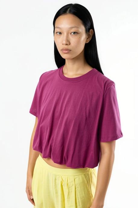 Kortsärmad Cropp Blus med Resår - Image 2