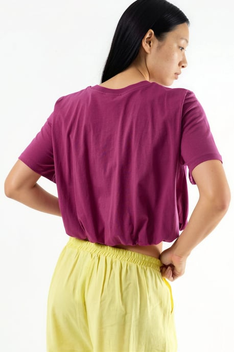 Kortsärmad Cropp Blus med Resår - Image 4