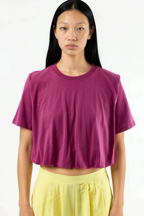 Kortsärmad Cropp Blus med Resår - Image 6