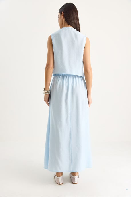 Blouse-rok set met striksluiting - Image 6