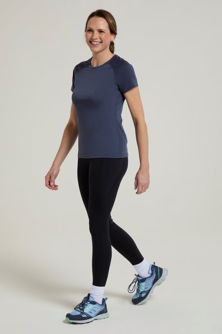 Women's IsoCool Technical T-Shirt Breathable Sports Gym Tee Dark Grey - Image 2