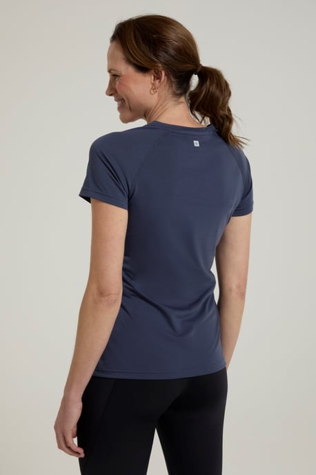 Women's IsoCool Technical T-Shirt Breathable Sports Gym Tee Dark Grey - Image 4