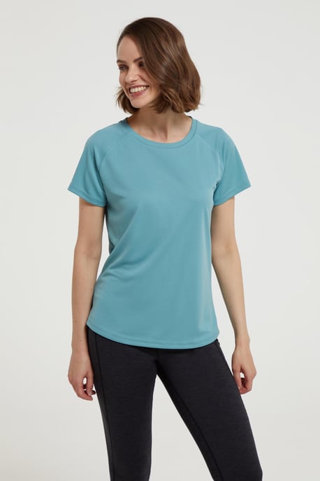 'Endurance' Women's IsoCool T-Shirt Sun Protection Breathable Tee Pale Green - Image 4