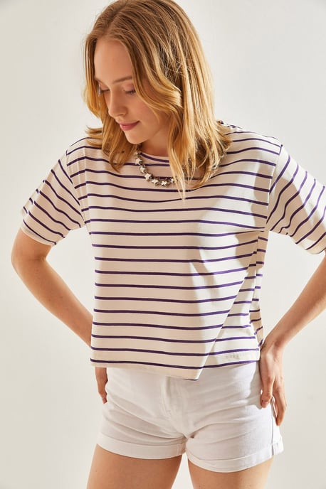 Randig Boxy Crop Top - Image 1