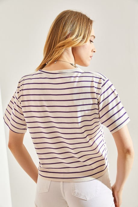 Randig Boxy Crop Top - Image 3