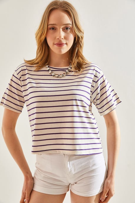 Randig Boxy Crop Top - Image 4