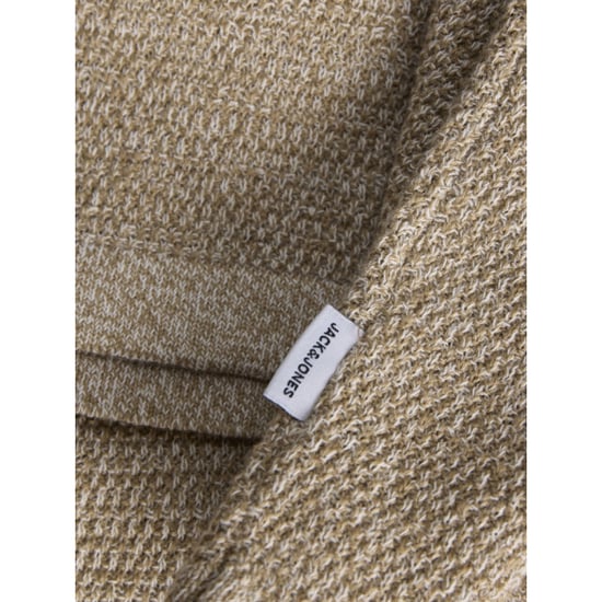 Jack & Jones Jjegeorge knit polo split neck zand - Image 4