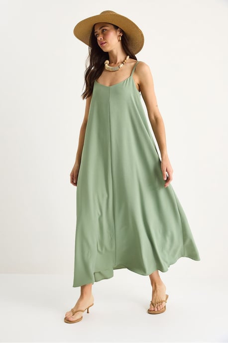 Maxi V-hals Jurk - Image 3