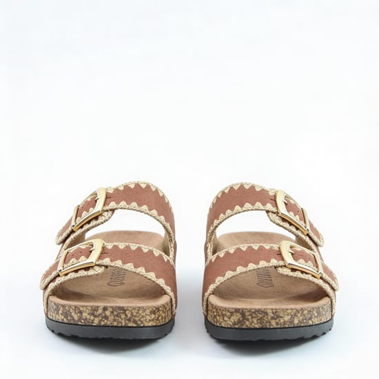 Heavenly Feet Sandy Womens Mules Sandals Bark - Image 3