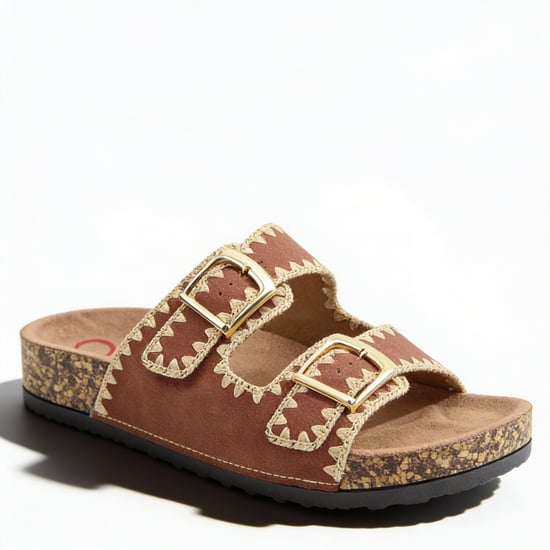 Heavenly Feet Sandy Womens Mules Sandals Bark - Image 6