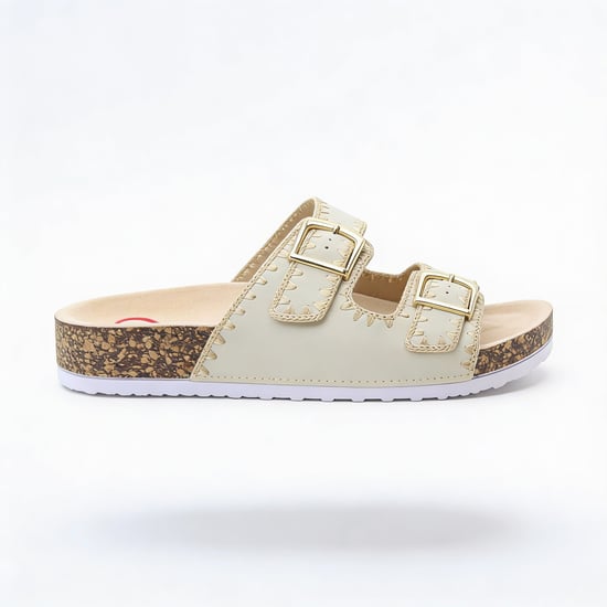 Heavenly Feet Sandy Womens Mules Sandals Beige - Image 1