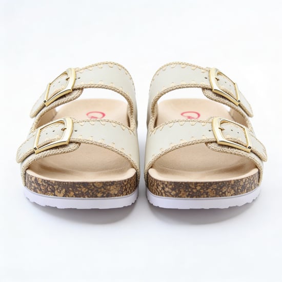Heavenly Feet Sandy Womens Mules Sandals Beige - Image 4