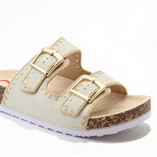 Heavenly Feet Sandy Womens Mules Sandals Beige - Image 5