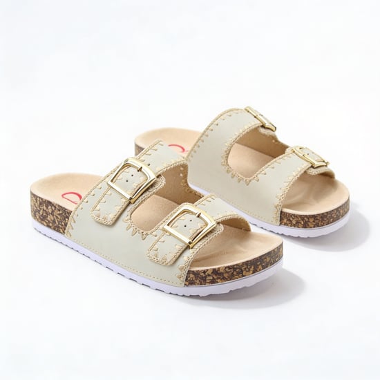 Heavenly Feet Sandy Womens Mules Sandals Beige - Image 6