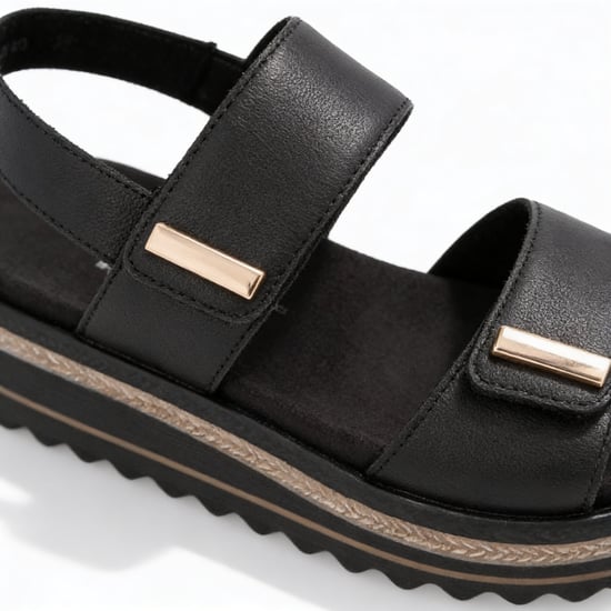 Remonte D0q59 Womens Ankle Strap Sandals Black - Image 3