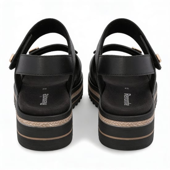 Remonte D0q59 Womens Ankle Strap Sandals Black - Image 5
