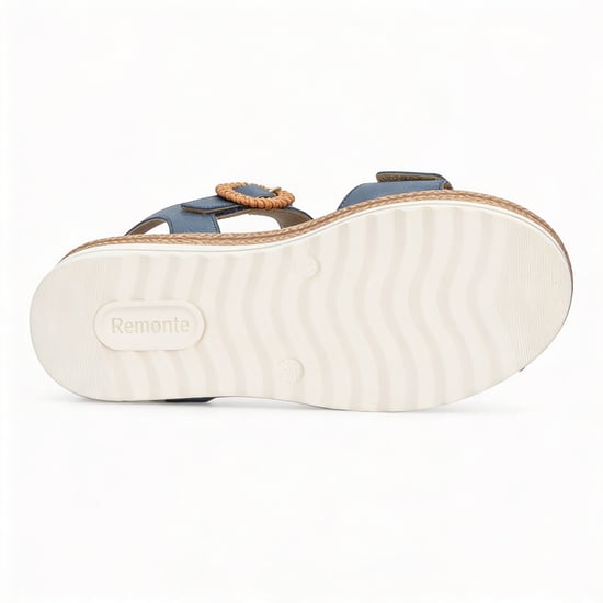 Remonte D0q52 Womens Cross Strap Sandals Denim - Image 6
