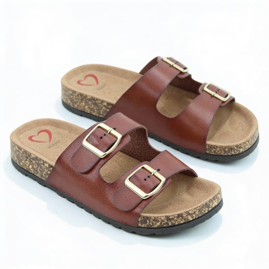 Heavenly Feet Harmony2 Womens Mules Sandals Redwood - Image 5