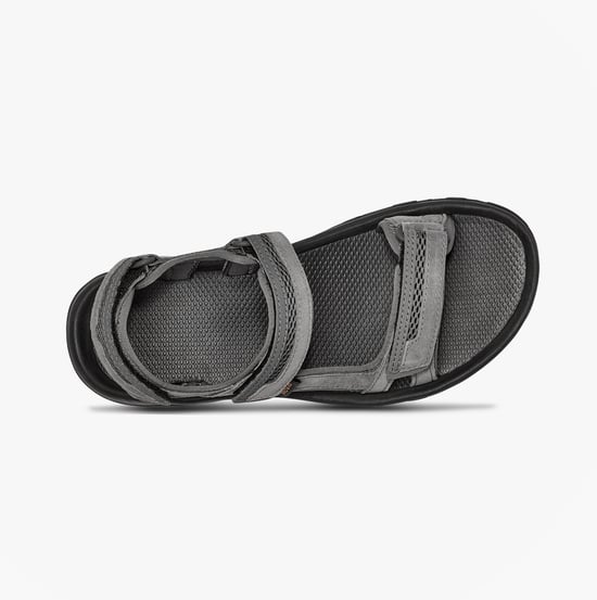 Teva Hudson Mens Ankle Strap Sandals Dark Gull Grey - Image 2
