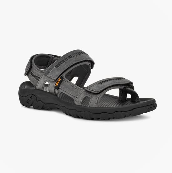 Teva Hudson Mens Ankle Strap Sandals Dark Gull Grey - Image 3