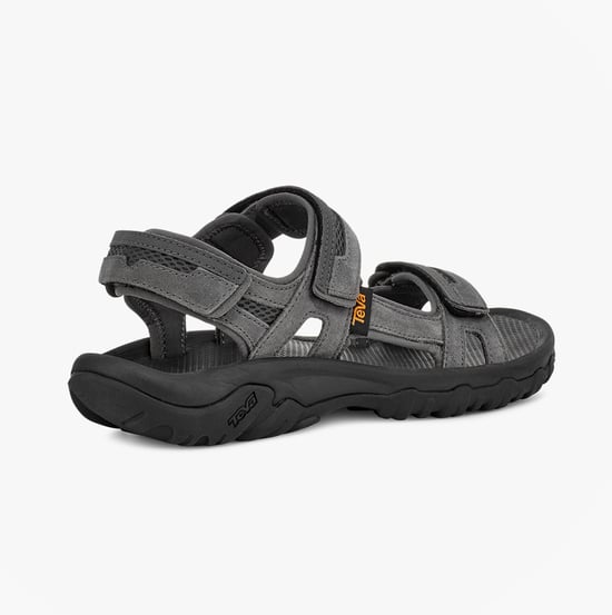 Teva Hudson Mens Ankle Strap Sandals Dark Gull Grey - Image 5