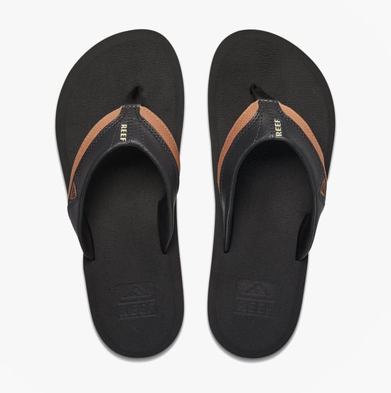 Reef Cushion Dawn Mens Toe-post Sandals Black/tan - Image 5