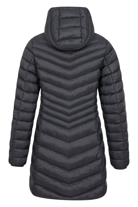 'Florence' Women's Long Padded Jacket Water Resistant Winter Coat Black - Image 4