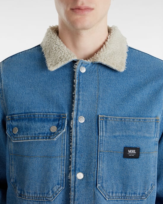 Drill Chore Denim Sherpa Coat - Image 6