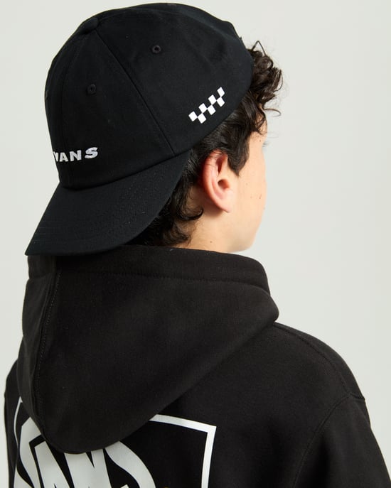 Check Side Curved Bill Jockey Hat - Image 4