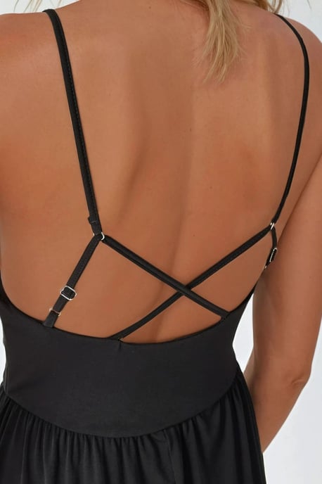 V-hals Basis Jumpsuit - Image 3