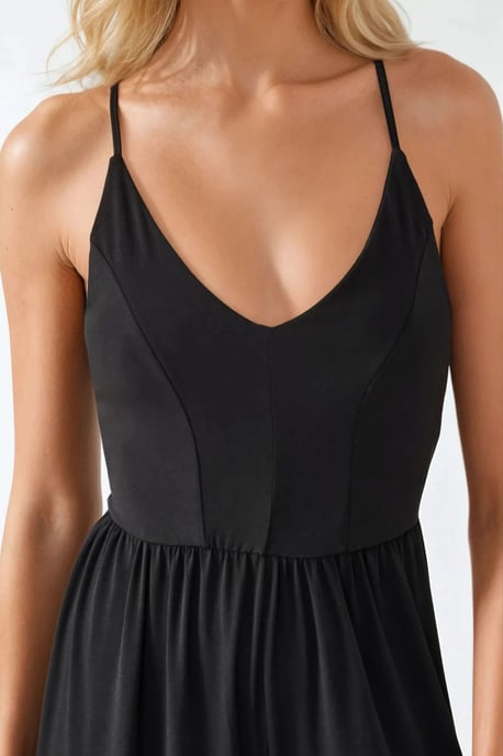 V-hals Basis Jumpsuit - Image 5