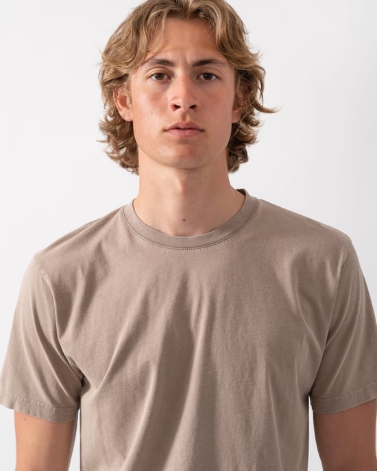 Classic T-Shirt in Tan - Image 4