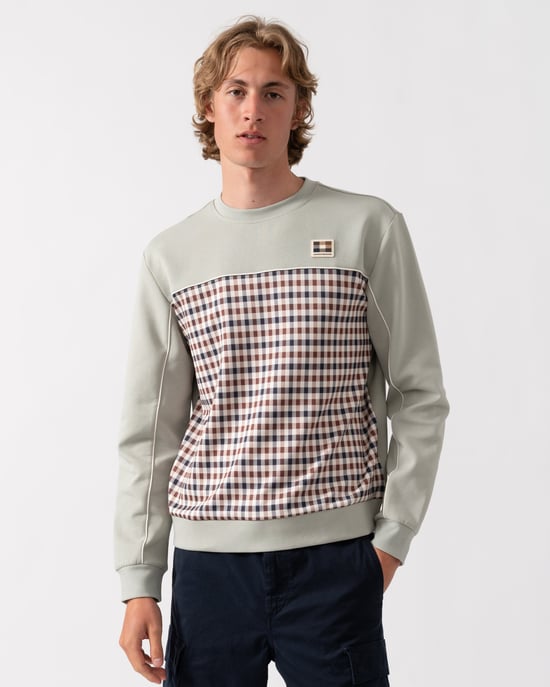 Crewneck Sweatshirt in Light Grey - Image 1