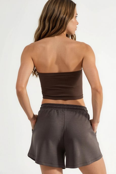 Elastische Taille Modal Shorts met Zakken - Image 4