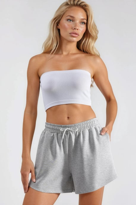 Elastische Taille Modal Shorts met Zakken - Image 2