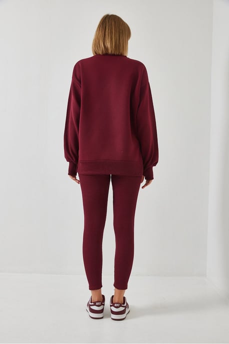 Textured Knit Capri Actieve Set met Ronde Hals - Image 3