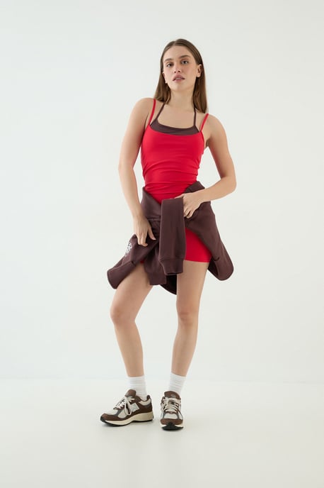 DSGN Studio Sculpt Contrast Internal Padded Vest Top - Image 3