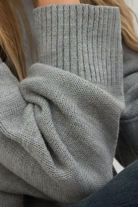 Dikke Gebreide Crew Neck Lange Trui - Image 5