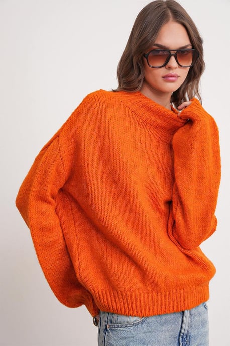 Relaxed Fit Crew Neck Dikke Gebreide Trui - Image 3