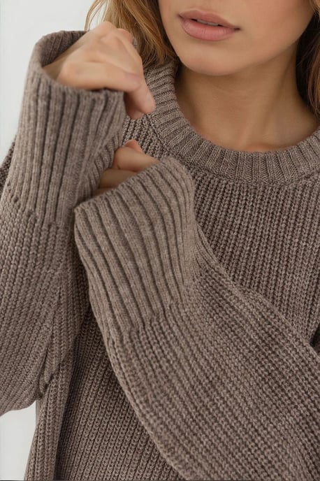 Textuurlijke Crewneck Gebreide Trui - Image 4