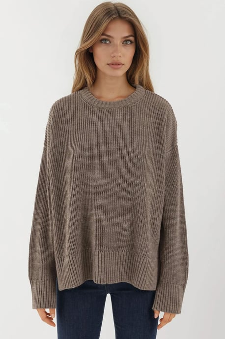Textuurlijke Crewneck Gebreide Trui - Image 5