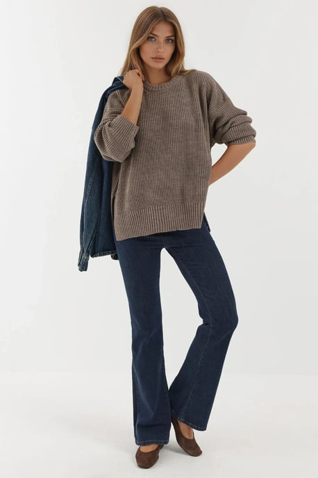 Textuurlijke Crewneck Gebreide Trui - Image 6