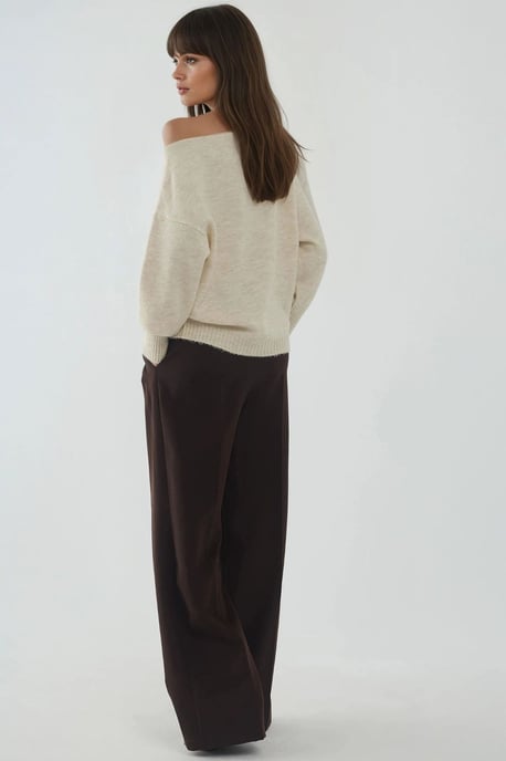 Zachte Textuur Off Shoulder Gebreide Trui - Image 5