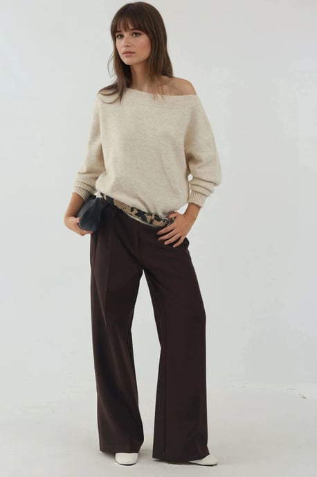 Zachte Textuur Off Shoulder Gebreide Trui - Image 6