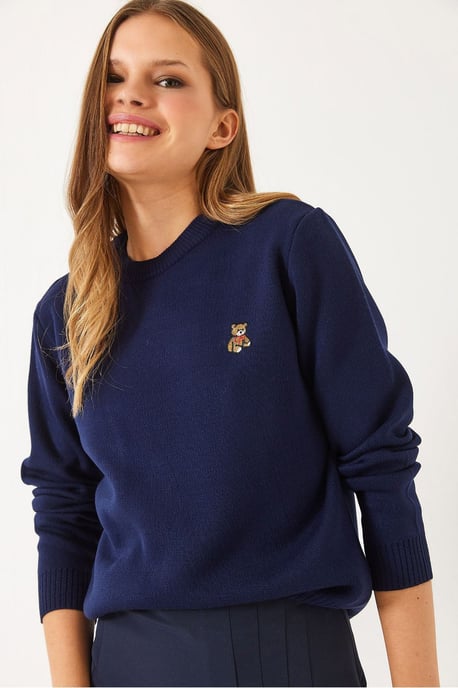 Geborduurd Crew Neck Trui - Image 3