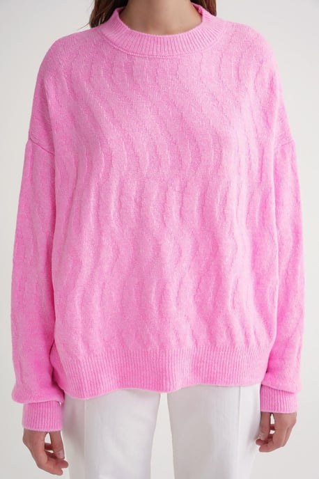 Ribbelgebreide Pullover Trui met Haar Vlechtpatroon - Image 5