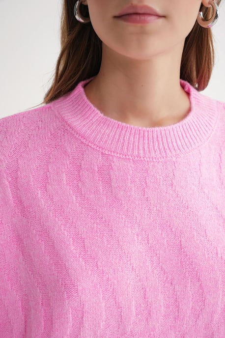 Ribbelgebreide Pullover Trui met Haar Vlechtpatroon - Image 6