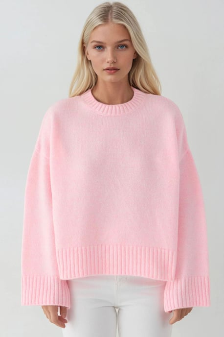 Tjock Crew Neck Extra Mjuk Touch Tröja - Image 5