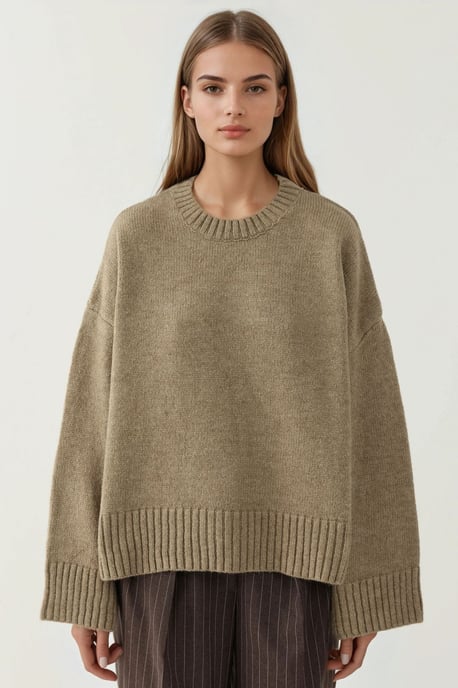 Tjock Crew Neck Extra Mjuk Touch Tröja - Image 1